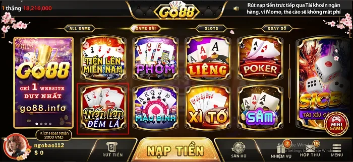 Hướng dẫn đăng nhập Go88